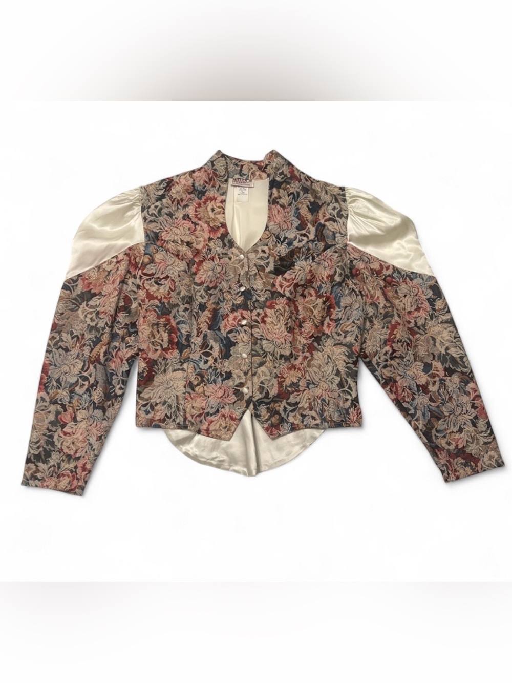 Vintage Miller Stockman For Western Living Floral Tapestry Jacket XL 80s 90s